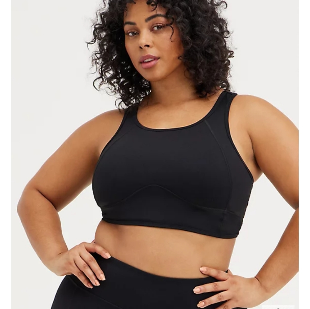 Torrid Black Wicking Active Sports Bra Tank, size 4x